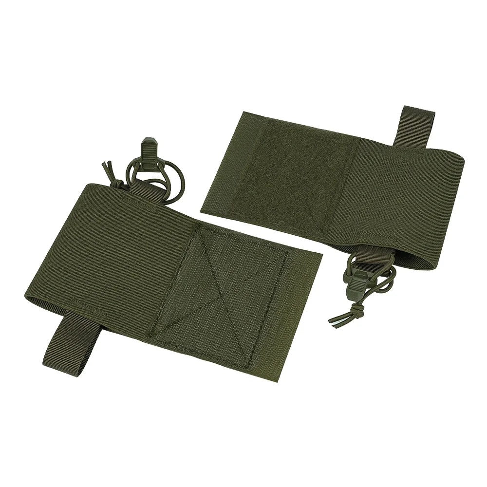 SINAIRSOFT Tactical Side Radio Pouch 2PCS Walkie Talkies Elastic Mag Pouch for Vest