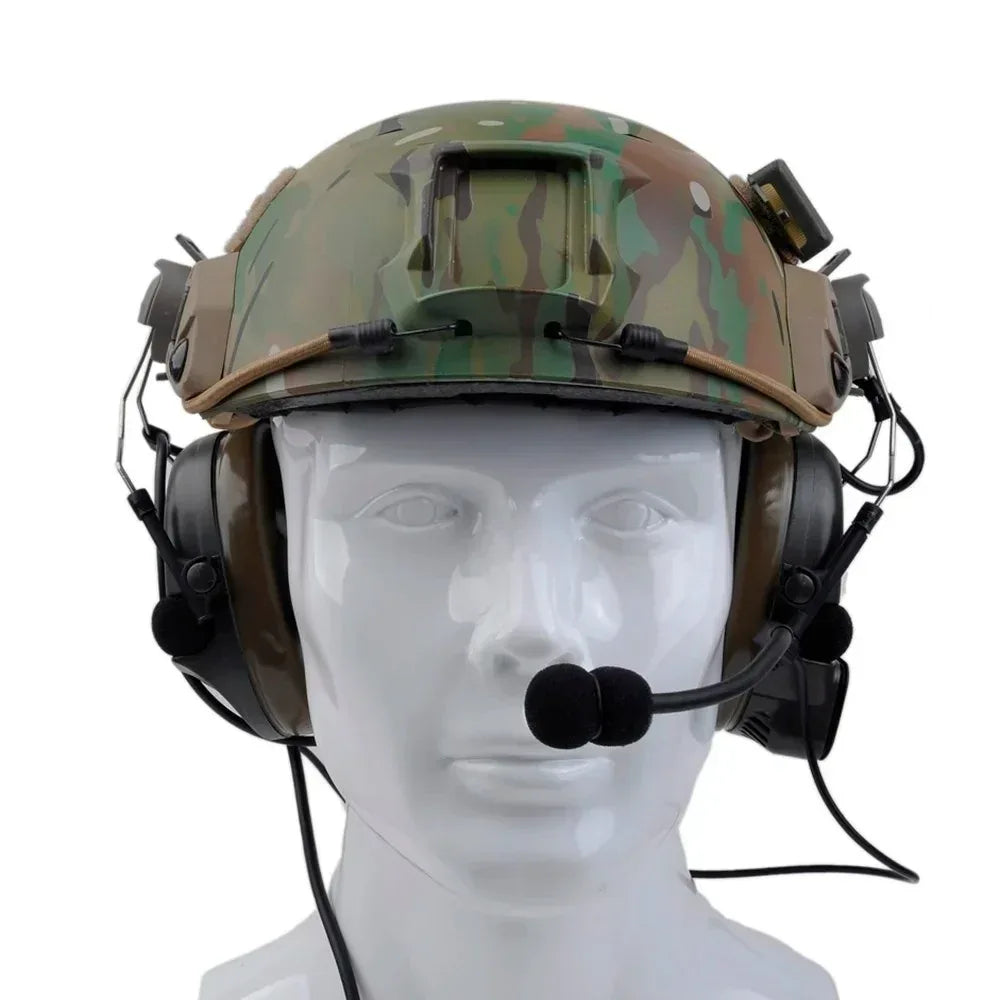 SINAIRSOFT Z-TAC Taktika Kontraŭbrua Kapaŭskultilo por RAPIDA Kasko Aŭdilo