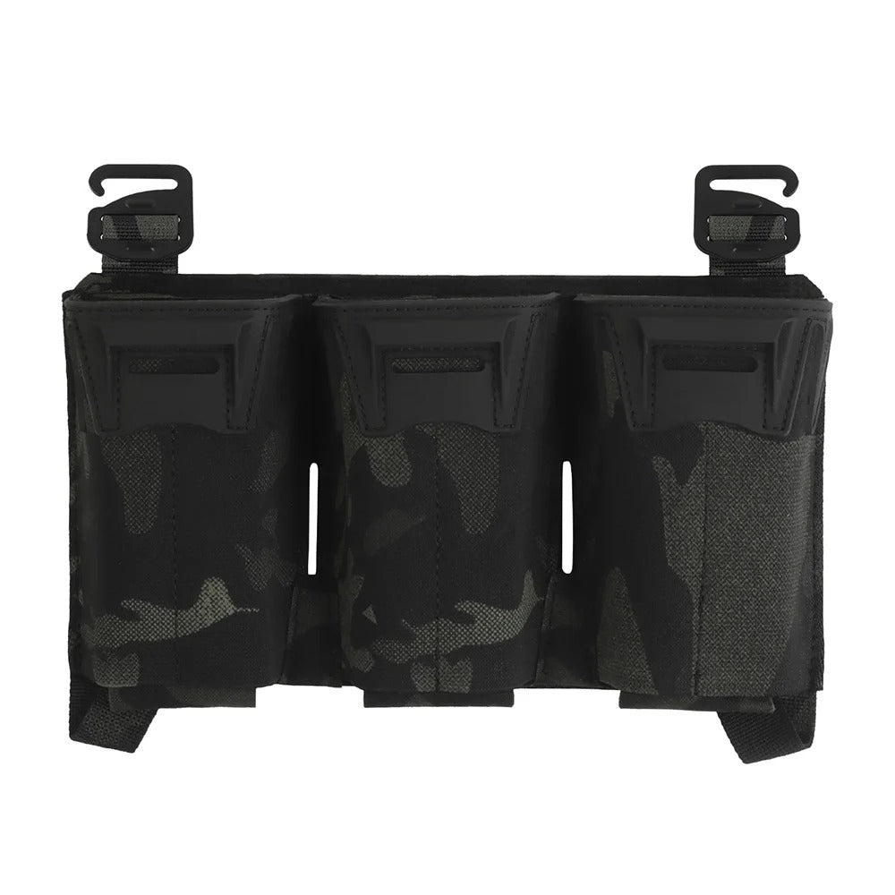SINAIRSOFT K-Type G Hook Triple Magazine Pouch Panel Back With Hook&Loop Plate