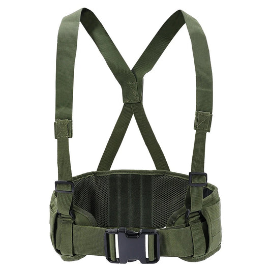SINAIRSOFT Tactical Molle Waist Padded Belt w/ Suspender Combat Hunting Belts