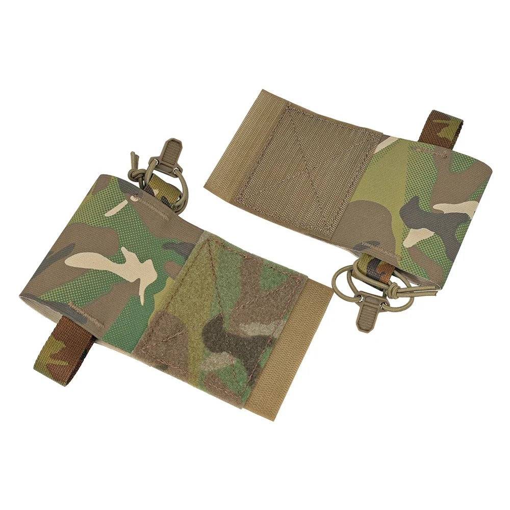 SINAIRSOFT Tactical Side Radio Pouch 2PCS Walkie Talkies Elastic Mag Pouch for Vest
