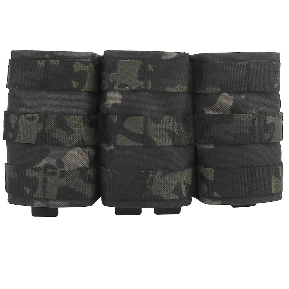 SINAIRSOFT  Tactical Triple 5.56 Magazine Pouch w/ Insert Open Top Molle Rifle Mag Holder