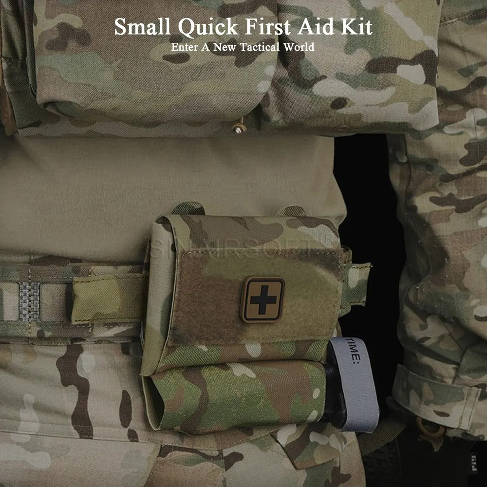 SINAIRSOFT Tactical Micro Med kit Bag Medical Pouch IFAK EDC MOLLE First Aid Belt Vest Pack