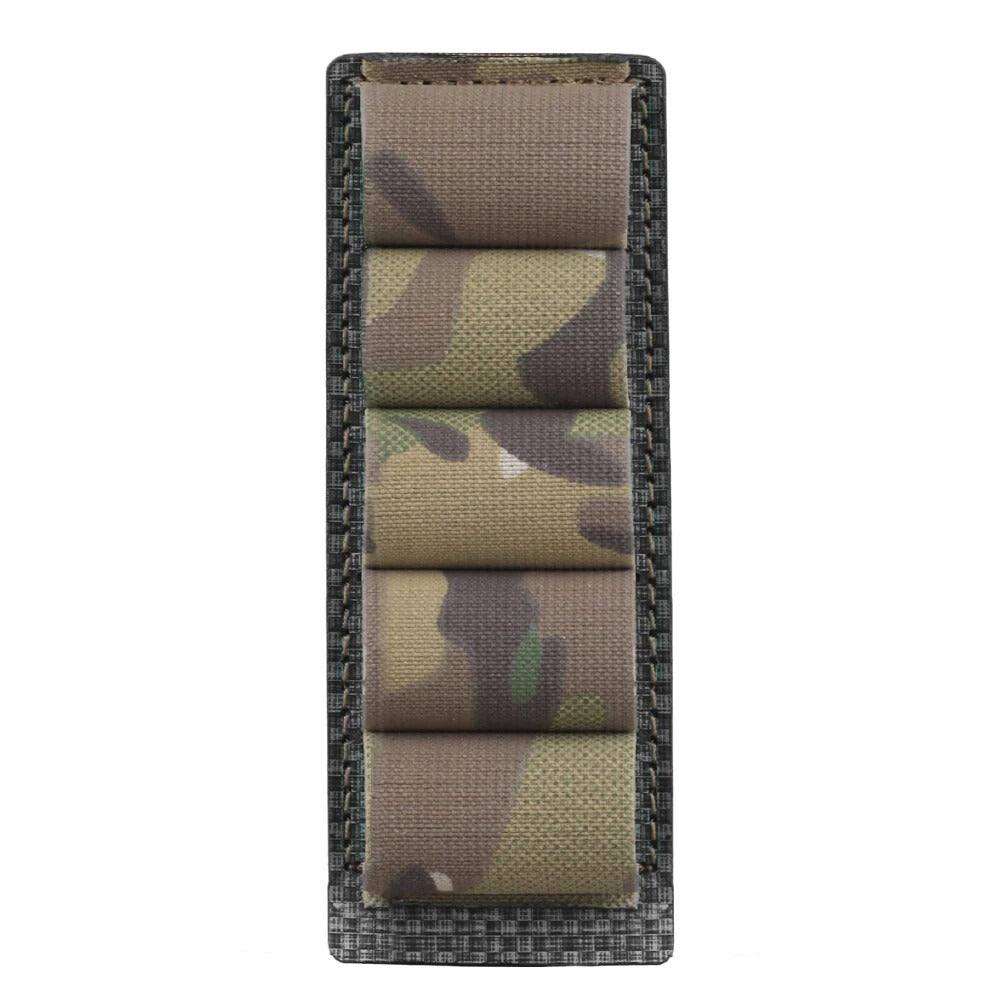 SINAIRSOFT Tactical 5 Round 12 Gauge Ammo Pouch Molle Hanging Sticker Holder Bag
