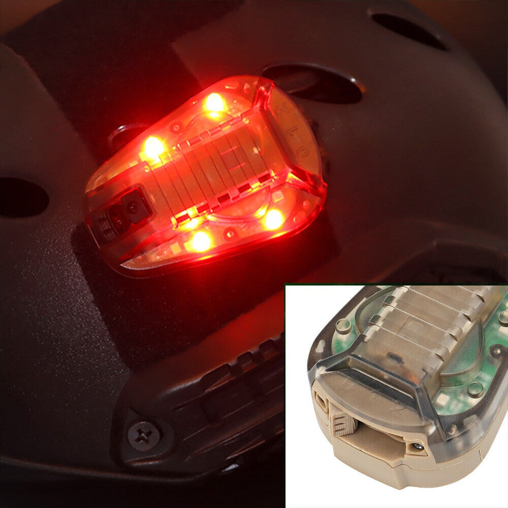 SINAIRSOFT Tactical Airsoft Red Green Manta Strobe Light Helmet Lamp Flash
