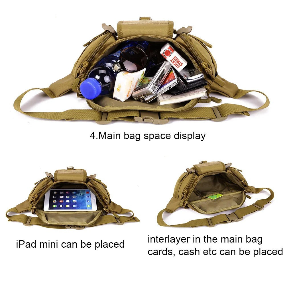 SINAIRSOFT Men's Tactical Bum Bag Waist Pack
