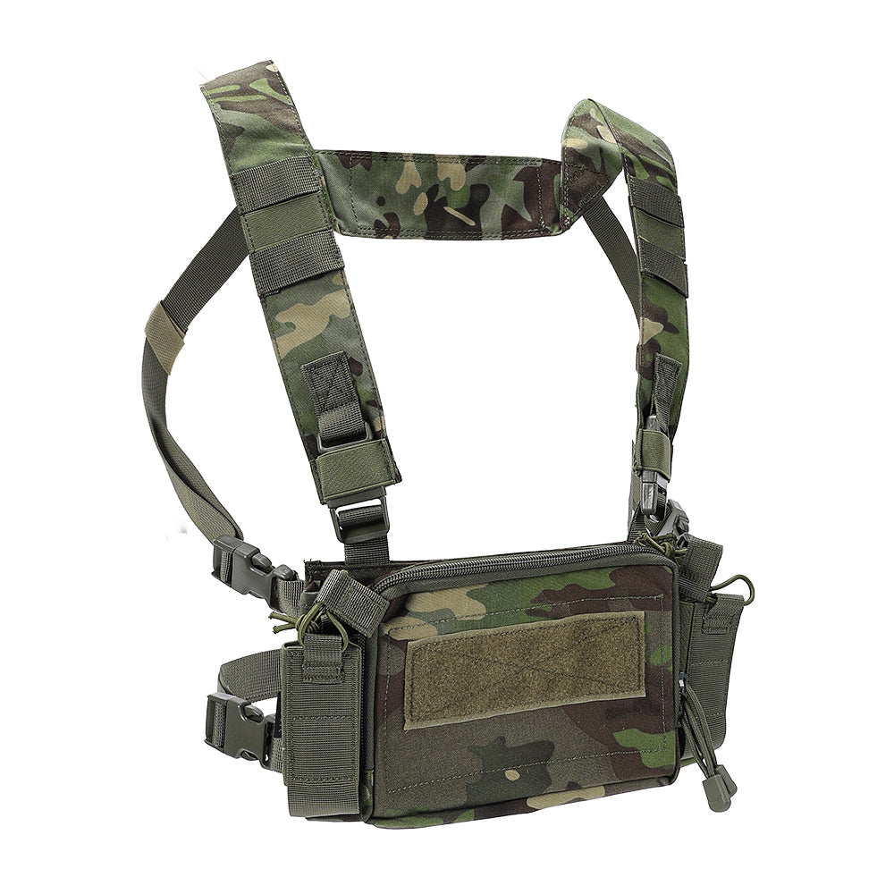 SINAIRSOFT Tactical Chest Rig Vest CRM Harness M4 5.56 Magazine Insert Flatback