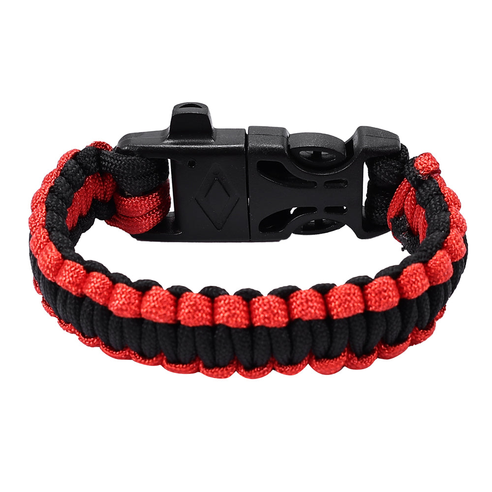 SINAIRSOFT Survival Paracord Bracelet Survival Kit Fire Starter Camping Rope Whistle