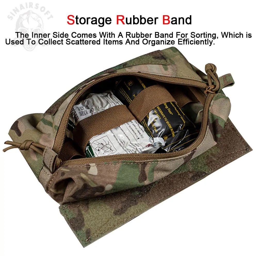 SINAIRSOFT Pouch Front Panel Abdominal Bag for JPC AVS MK3 Tactical Vest Chest Rig