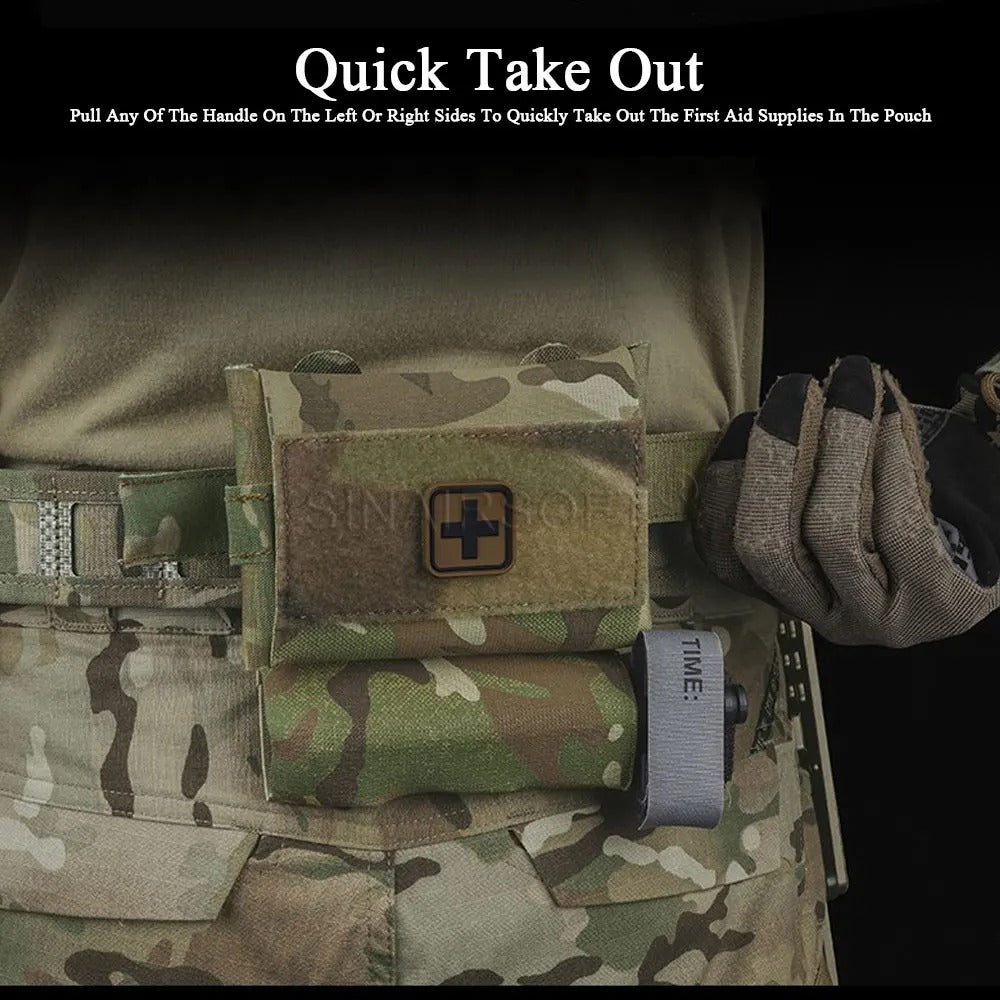 SINAIRSOFT Tactical Micro Med kit Bag Medical Pouch IFAK EDC MOLLE First Aid Belt Vest Pack