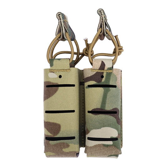 SINAIRSOFT 9mm Double Magazine Pouch Built-in MGA Support Frame Quick Release