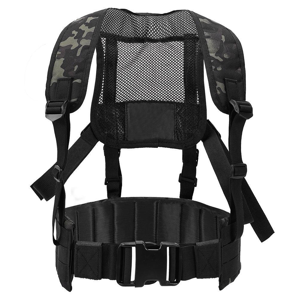SINAIRSOFT Taktika Talio-Zono MOLLE Ŝultro-Harniso Batala Zono Brusta Ringo