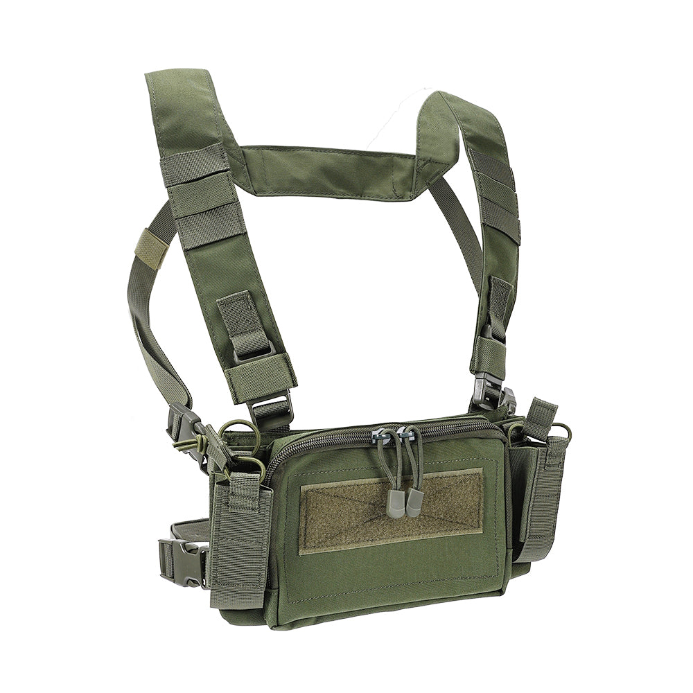 SINAIRSOFT Tactical Chest Rig Vest CRM Harness M4 5.56 Magazine Insert Flatback