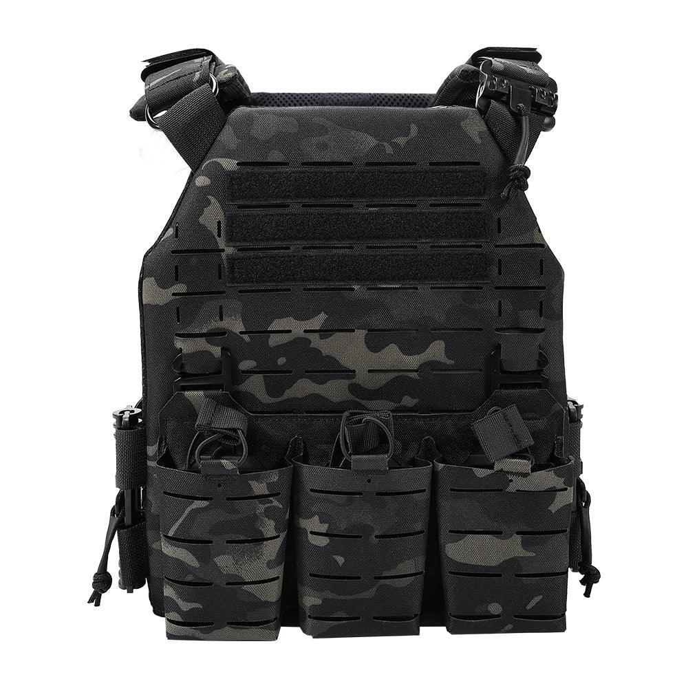 SINAIRSOFT Taktika Vesto Kun Rapida Malligo Lasertranĉita Triobla Revuo