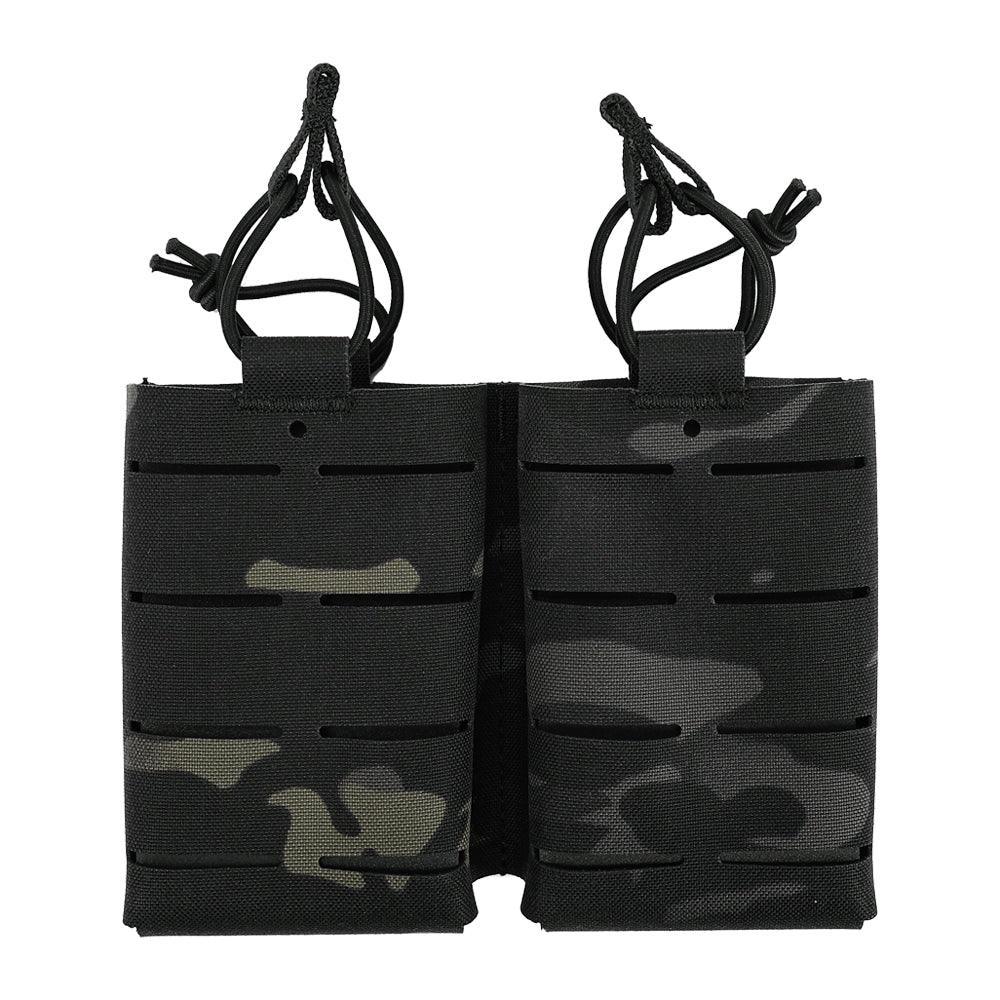 SINAIRSOFT Taktika Fusila Duobla 5.56 Revua Poŝo MOLLE Magazina Kartoĉa Laser-Tranĉita Tenilo