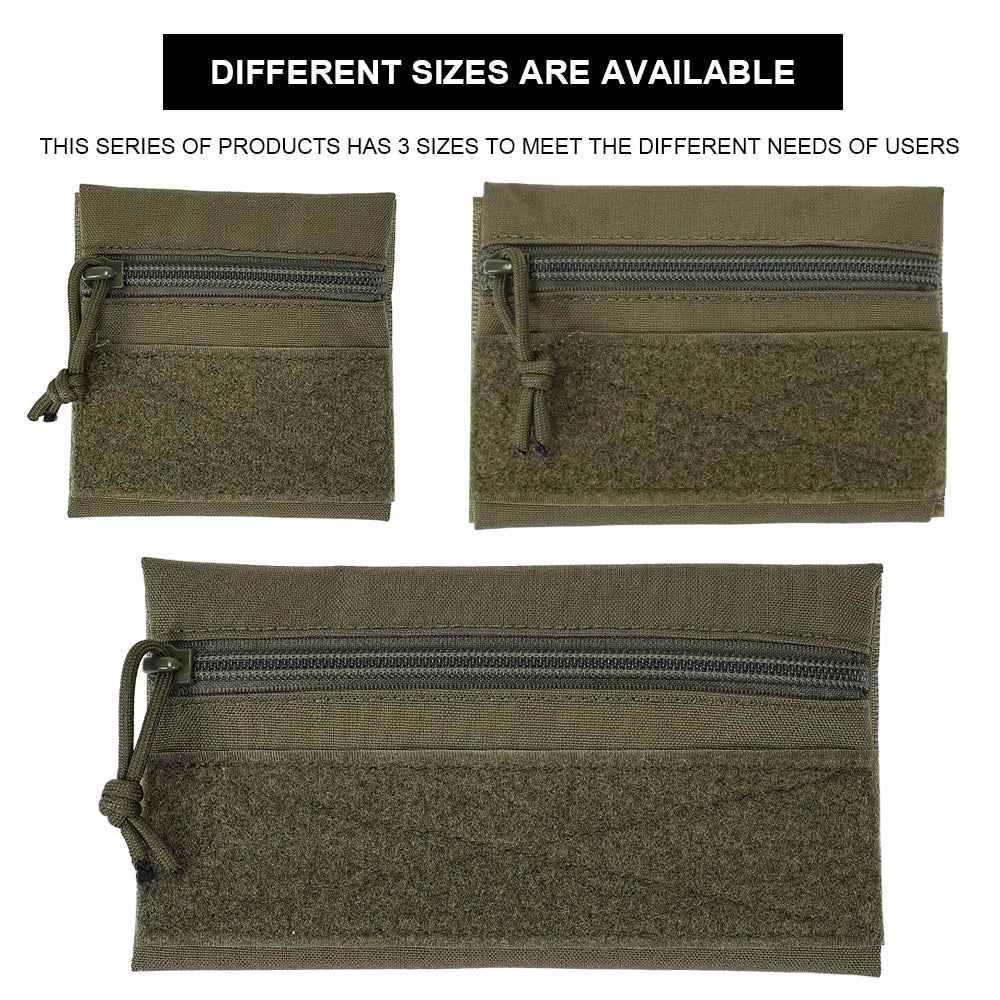 SINAIRSOFT Tactical Micro Flat Zipper Pouch Portable Storage Bag