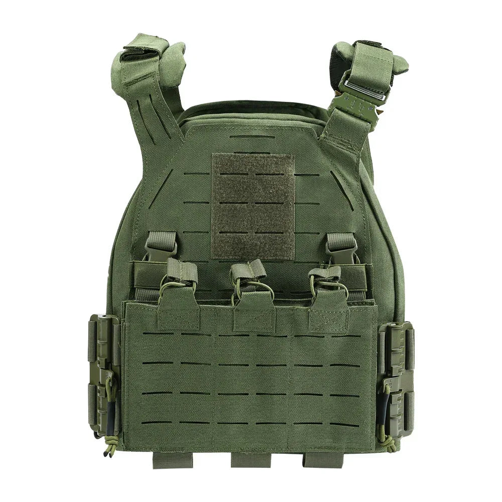 SINAIRSOFT Taktika Vesto Alĝustigebla CS Platportanta Vesto Rapida Liberigo lasertranĉita
