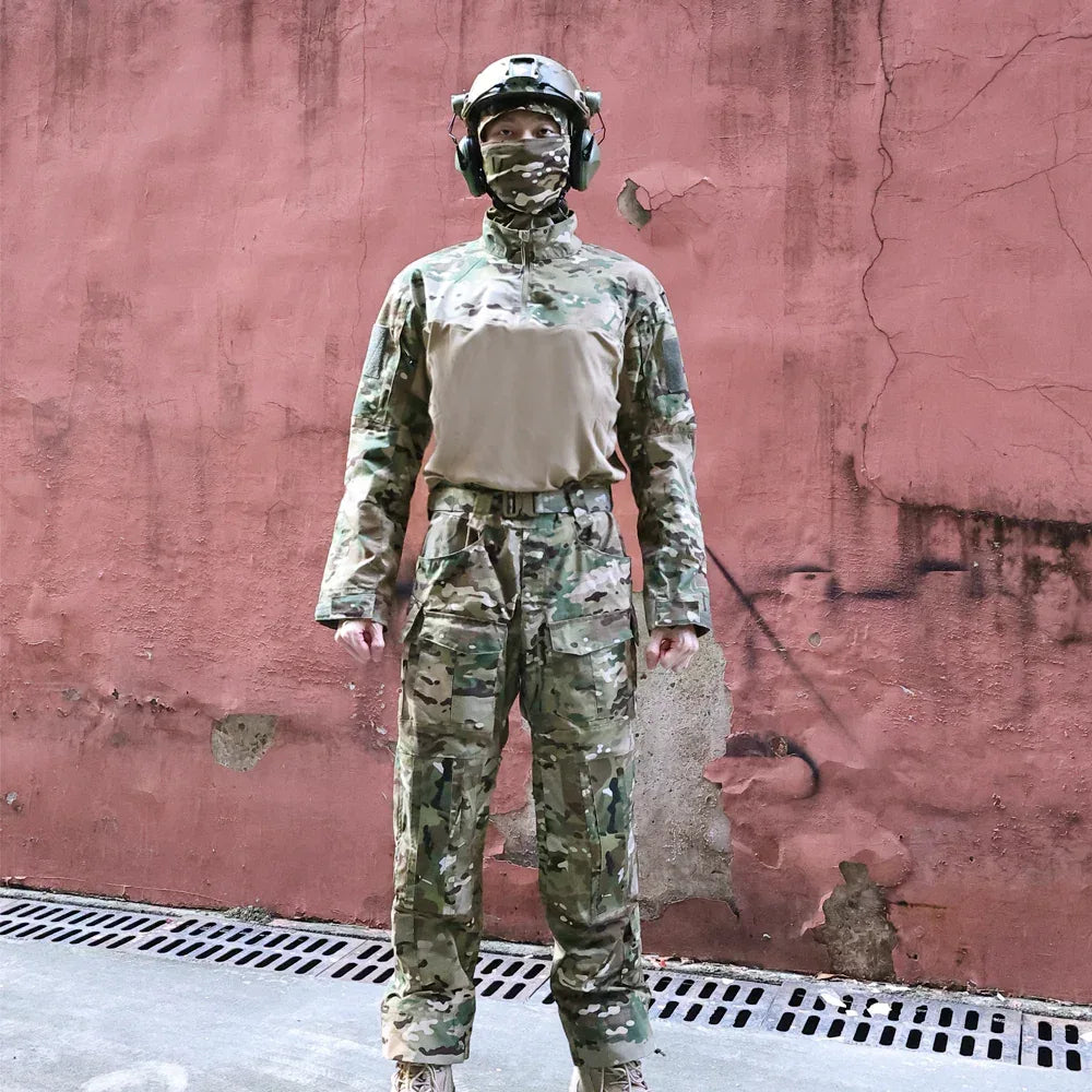 SINAIRSOFT Taktika Gen2 Ataka Longmanika T-ĉemizo Ĉasvestaĵo