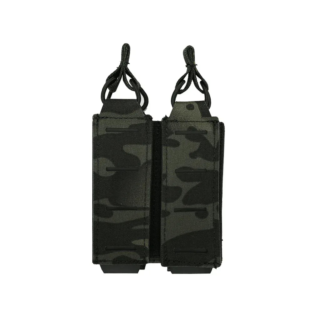 SINAIRSOFT Taktika Molle Pistola 9mm Duobla Magazina Poŝo