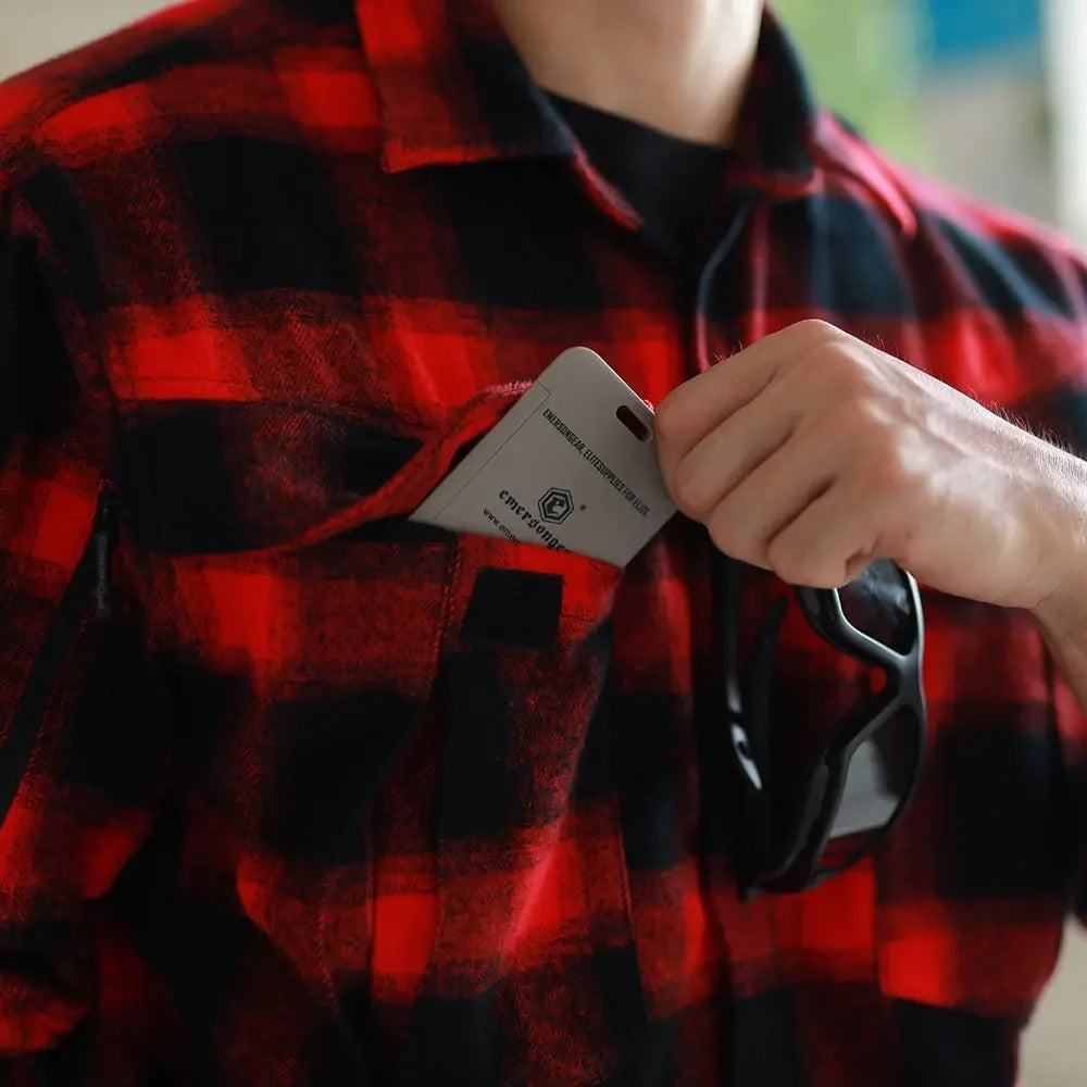Emersongear Blue Label "Longicorn" Flannel Shirts Tactical Ergonomic T-shirts