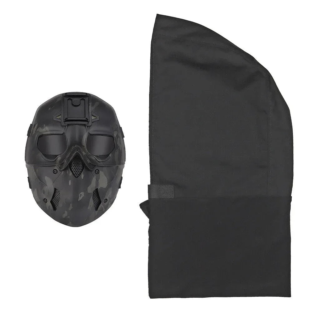 SINAIRSOFT Tutvizaĝa Taktika Spirebla Masko Kun Kaskaro