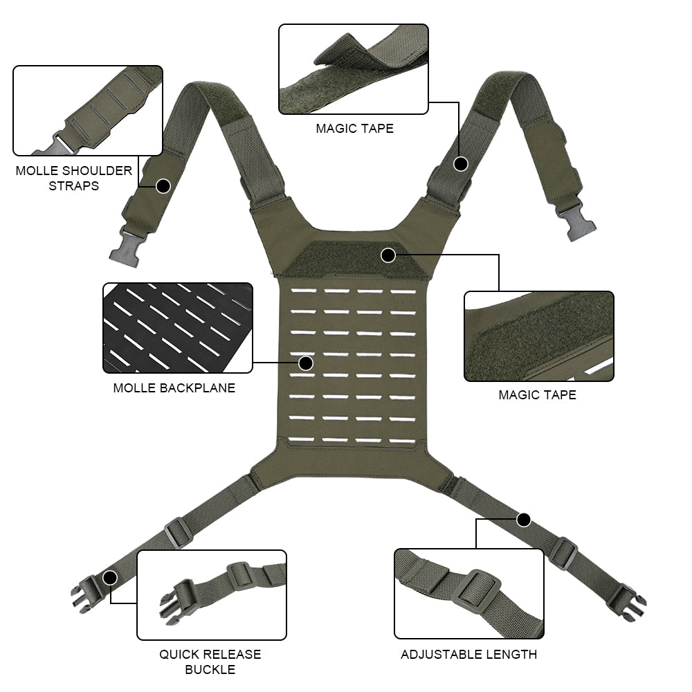 SINAIRSOFT Tactical D3 SS MK Chest Rig Hunting Airsoft MOLLE Vest Strap