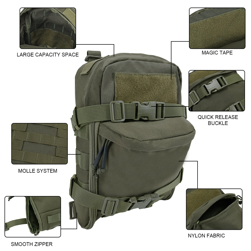 SINAIRSOFT Tactical Hydration Backpack for Vest