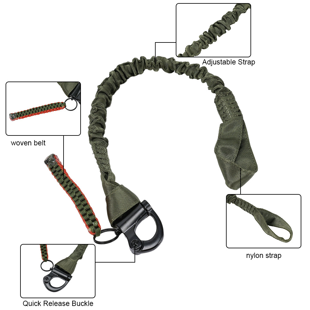 SINAIRSOFT Tactical Rifle Sling Climbing Waist Safety Breakaway Quick Release Rope