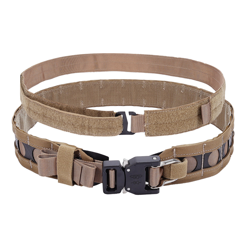 SINAIRSOFT Tactical Bison Belt MOLLE Quick Release D-Ring Buckle Belt