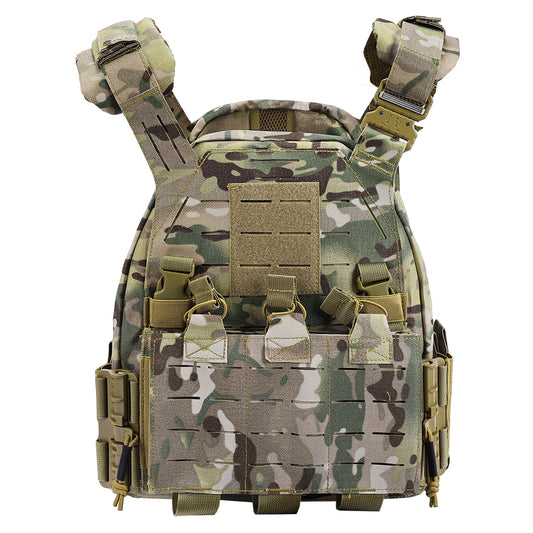 SINAIRSOFT Tactical Vest Adjustable CS Plate Carried Vest Quick Release laser cut