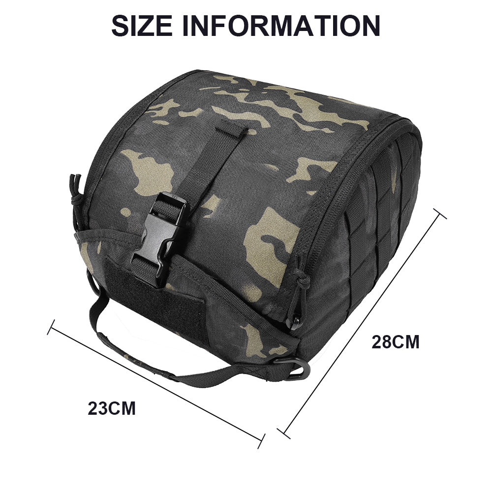 SINAIRSOFT Tactical Helmet Bag Molle Handbag Carrier Protective Case