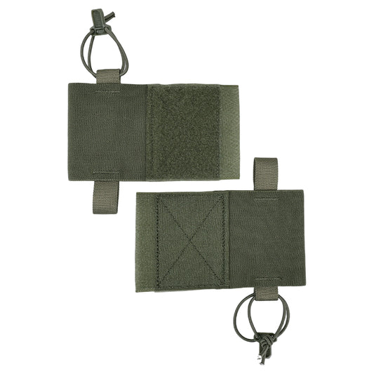 SINAIRSOFT Tactical Side Radio Pouch 2PCS Walkie Talkies Elastic Mag Pouch for Vest