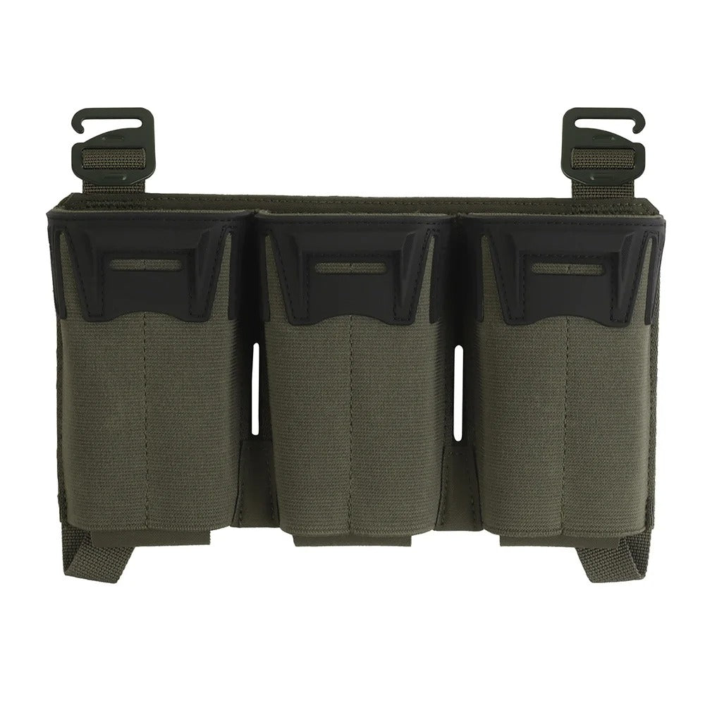 SINAIRSOFT K-Type G Hook Triple Magazine Pouch Panel Back With Hook&Loop Plate
