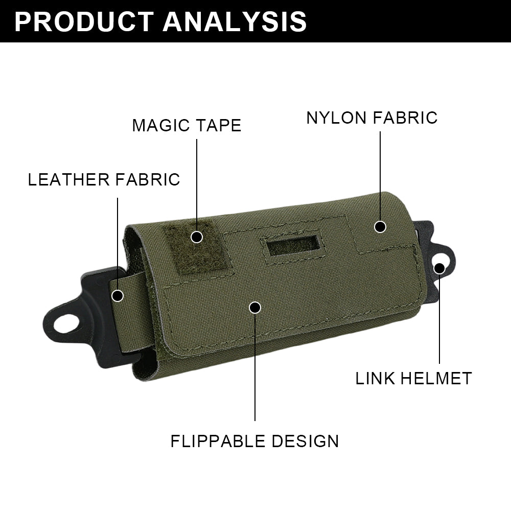 SINAIRSOFT Tactical Counter Weight Balance Pouch FAST Helmet Hunting Duty Pouch Bag