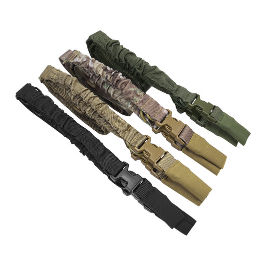 SINAIRSOFT Tactical Two Dual Point Sling Adjustable Bungee Hunting Rifle Gun Airsoft Strap