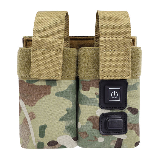 SINAIRSOFT Molle Tactical M4 Double Magazine Pouch Warmer Function Holster