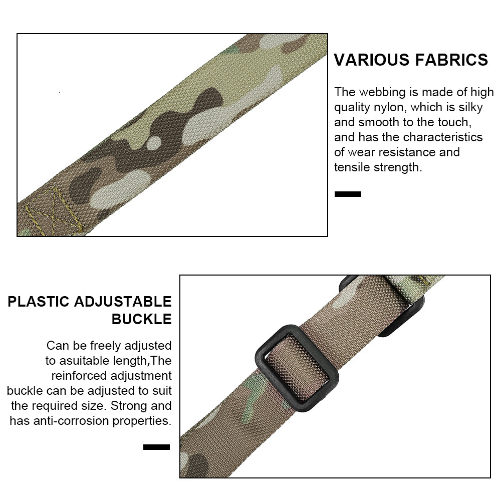 SINAIRSOFT Tactical 2 Two Point Rifle Sling Multi-function strap