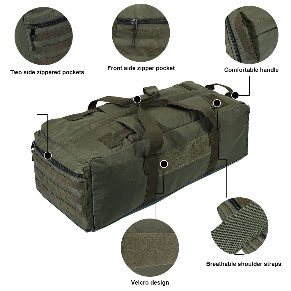 SINAIRSOFT Tactical Large Capacity Training Bag Waterproof 80L