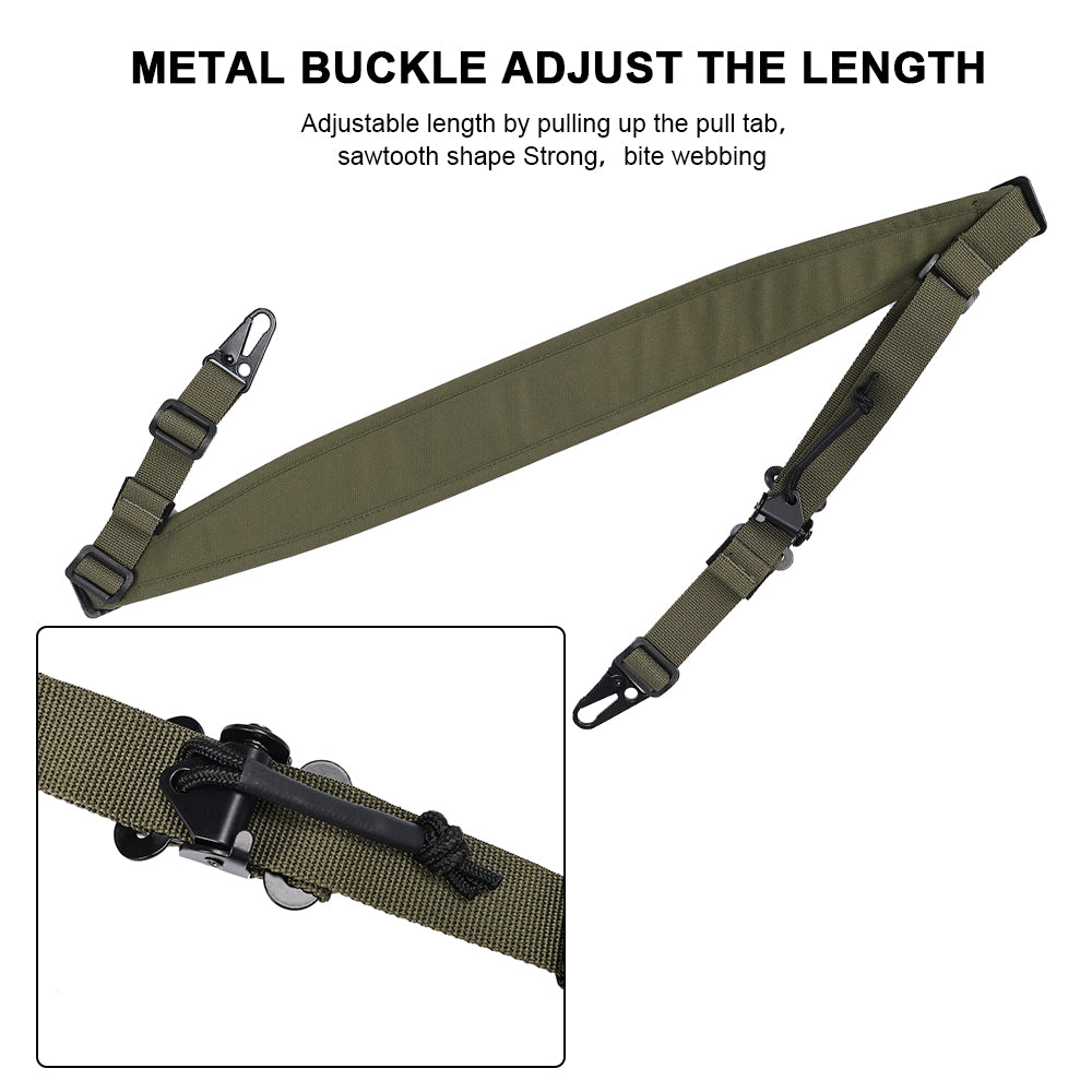 SINAIRSOFT Tactical Rifle Sling 2 Two Point Modular Padded Quick Pull Tab Sling