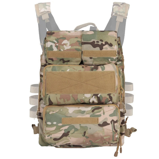 SINAIRSOFT Tactical Zip-on Panel Pouch Airsoft Plate Carrier Back Zip Pack Bag