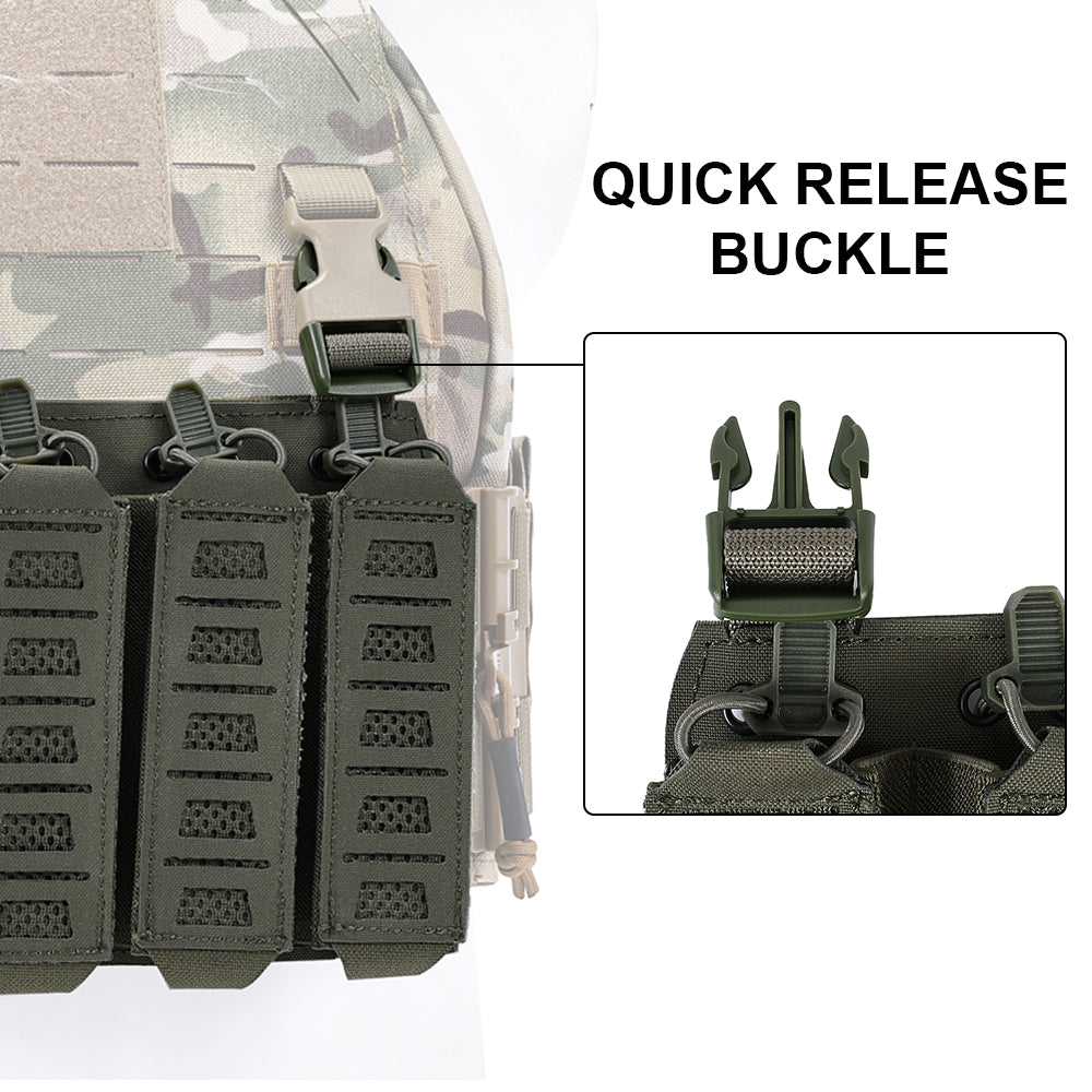 SINAIRSOFT Tactical MP5 MP7 Magazine Pouch Vest Chest Rig Mount