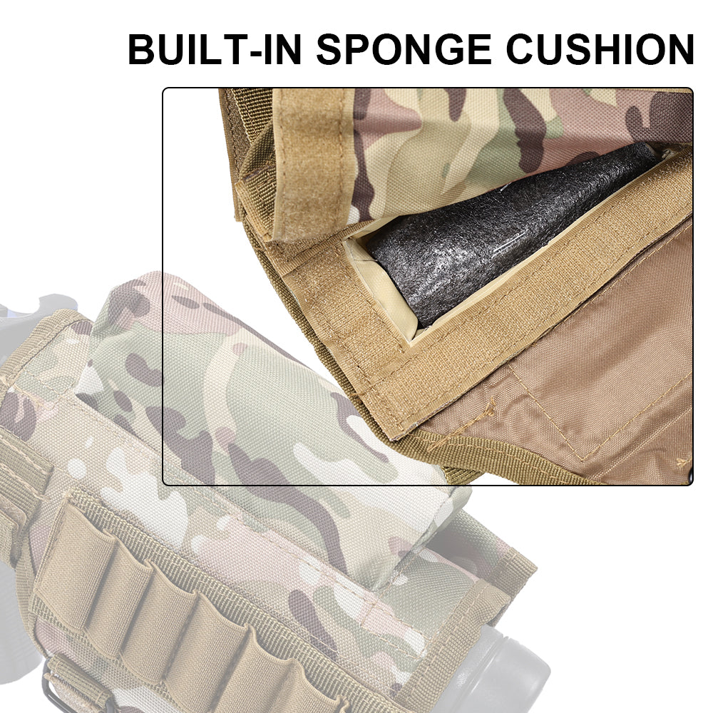 SINAIRSOFT Adjustable Tactical Rifle Comb Raiser Butt Stock Holder Cheek Rest Bag