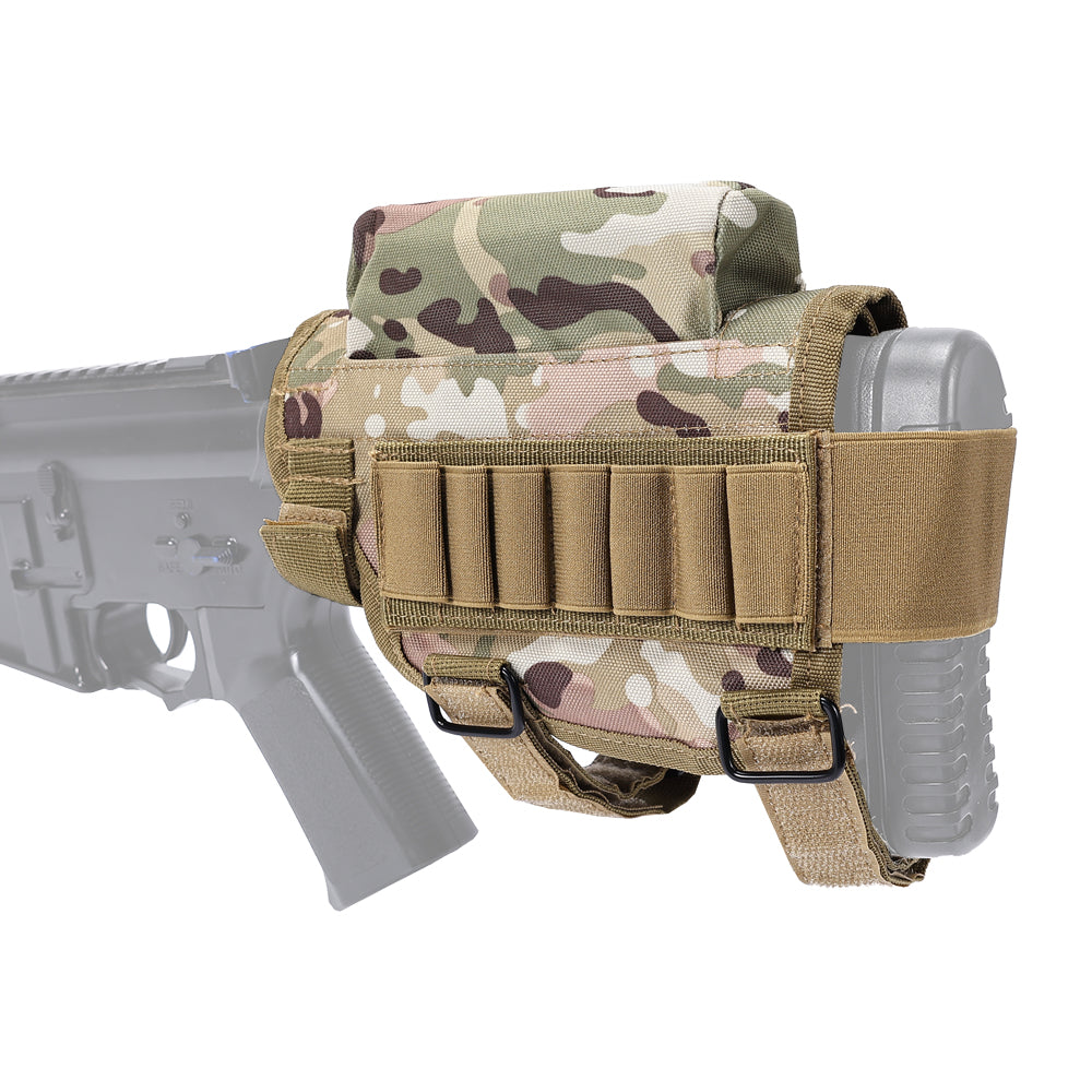 SINAIRSOFT Adjustable Tactical Rifle Comb Raiser Butt Stock Holder Cheek Rest Bag