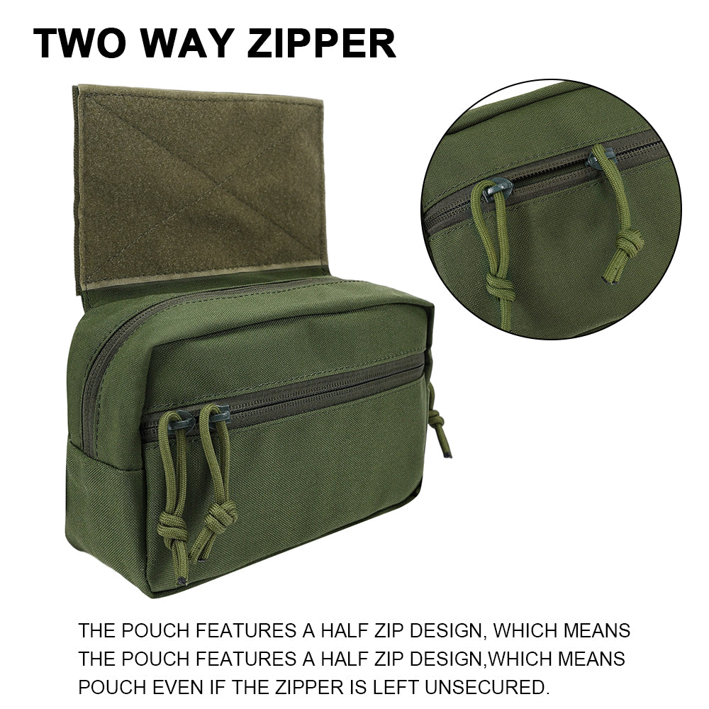 SINAIRSOFT Tactical Drop Pouch Front Sub Abdominal Carrying Kit Bag for Tactical Chest Rig