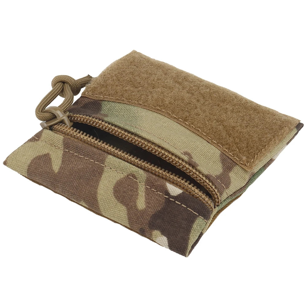 SINAIRSOFT Tactical Micro Flat Zipper Pouch Portable Storage Bag