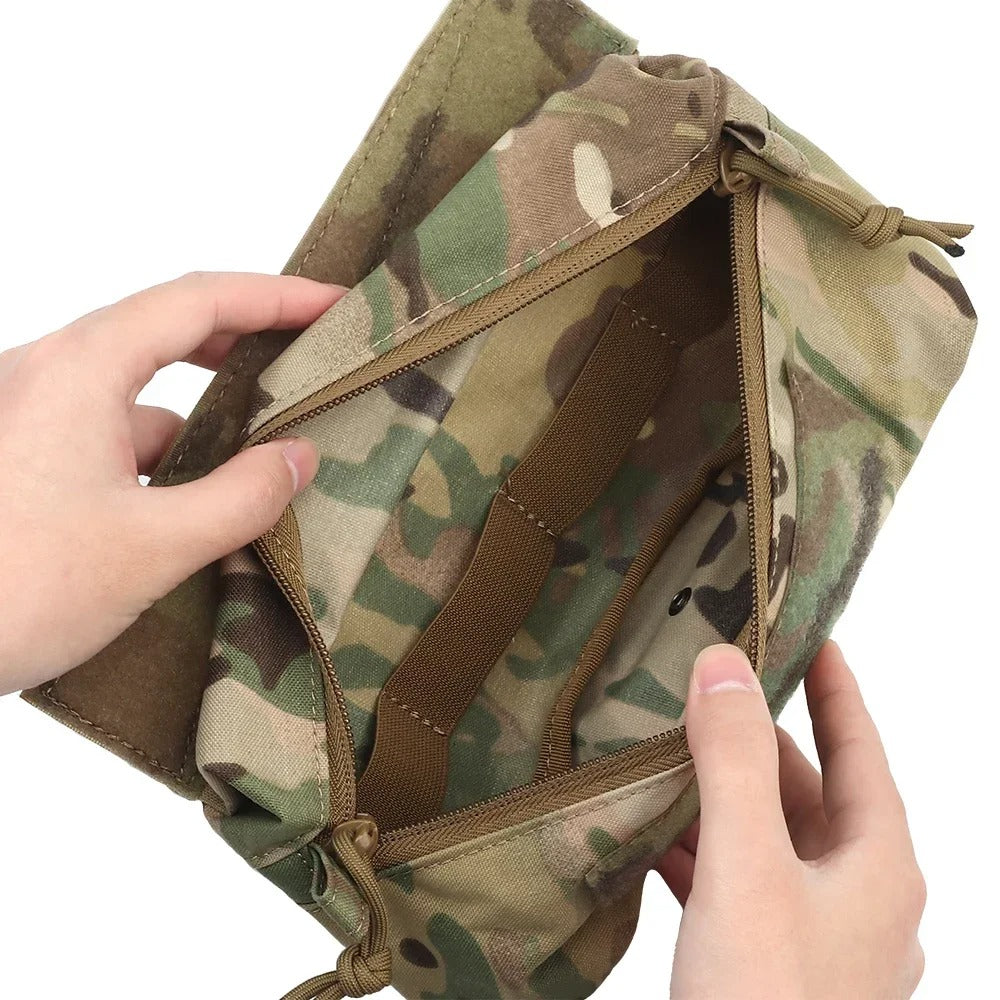 SINAIRSOFT Pouch Front Panel Abdominal Bag for JPC AVS MK3 Tactical Vest Chest Rig