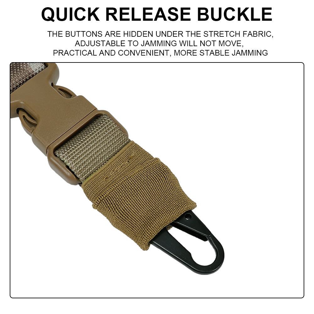 SINAIRSOFT Tactical Two Dual Point Sling Adjustable Bungee Hunting Rifle Gun Airsoft Strap