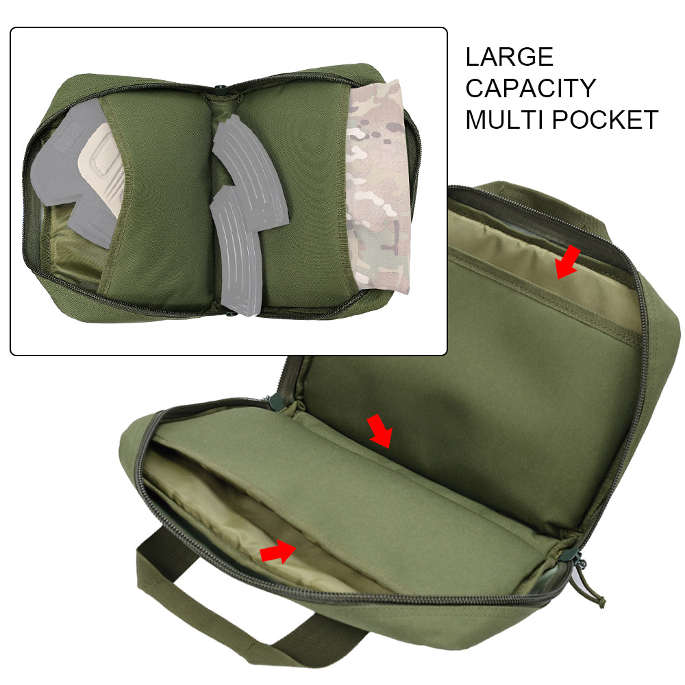 SINAIRSOFT Tactical Pistol Portable Storage Carry Bag Dual Gun Tool Case