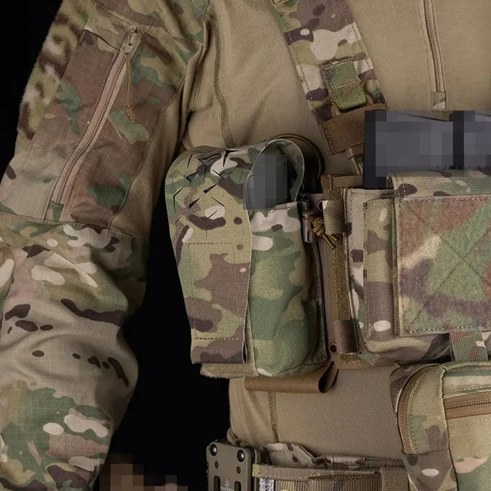 SINAIRSOFT SPUD Tactical Double 5.56 7.62 Mag Pouch Molle Radio Bag Storage Pack