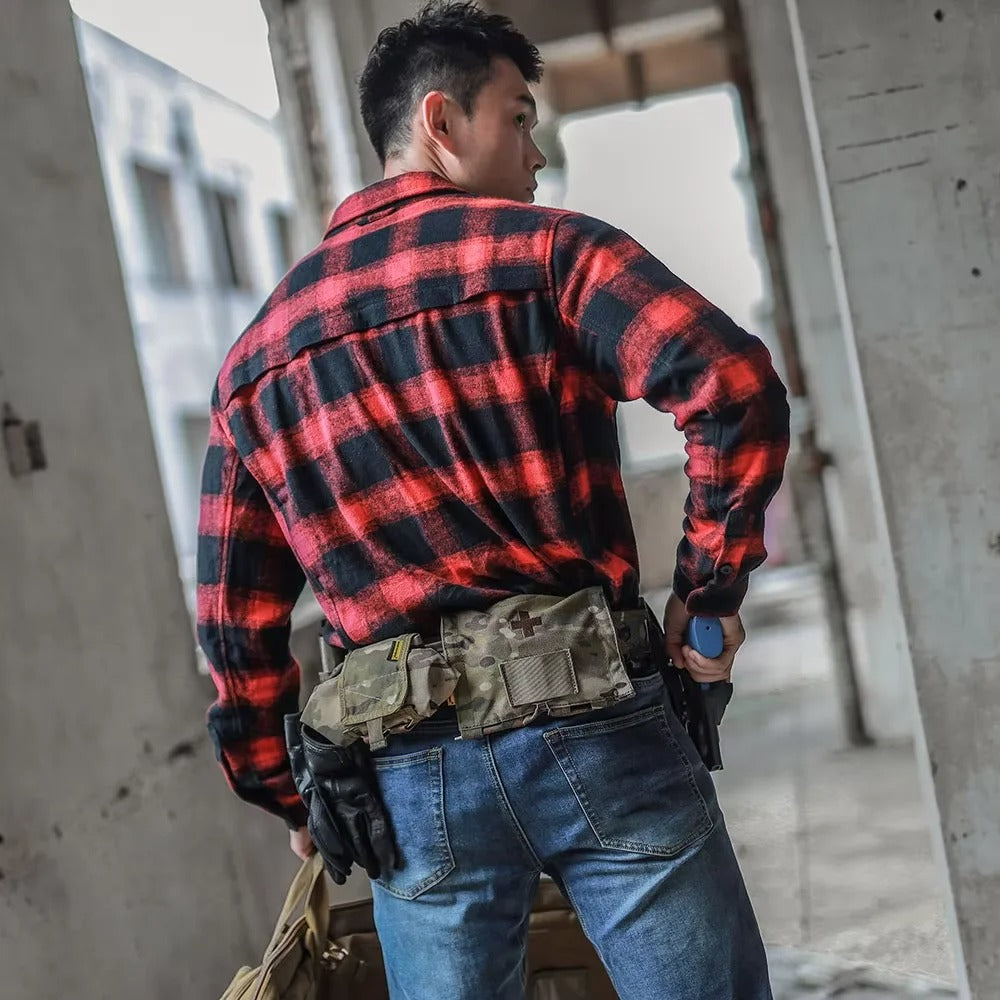 Emersongear Blue Label "Longicorn" Flannel Shirts Tactical Ergonomic T-shirts